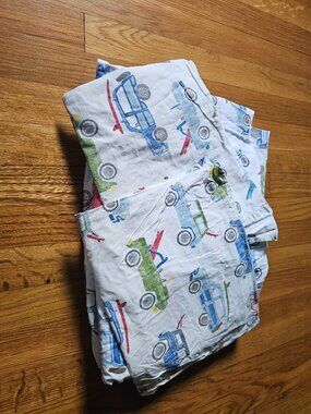 Pottery Barn Kids Coastal Beach Cars Sheet Set